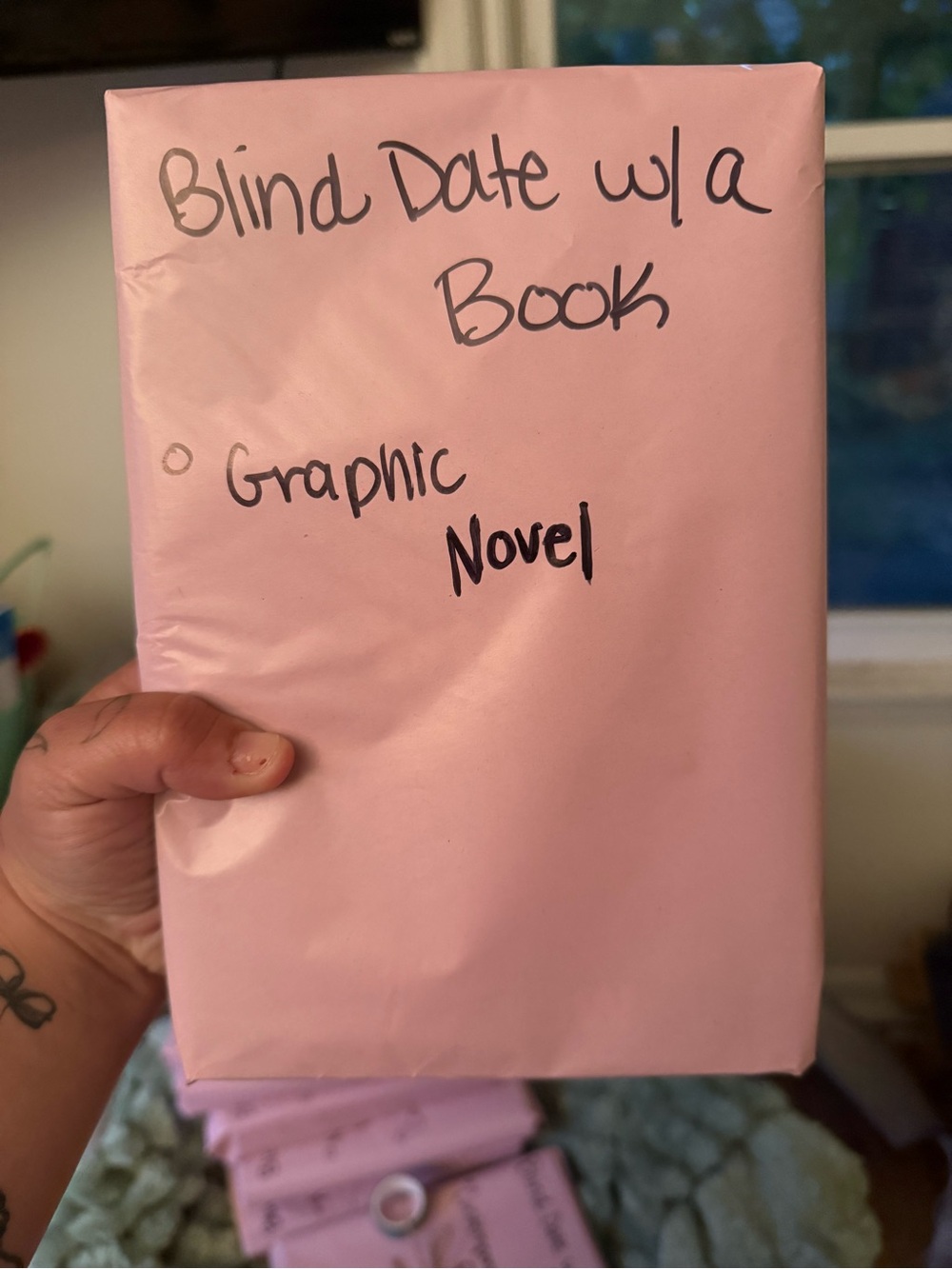 Blind Date with a Book - Pink Wrapped Graphic Novel